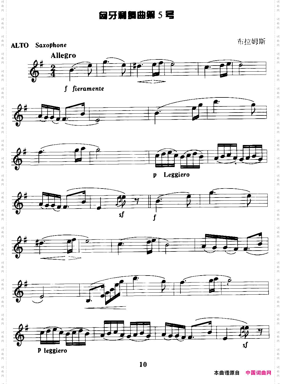 匈牙利舞曲第五号