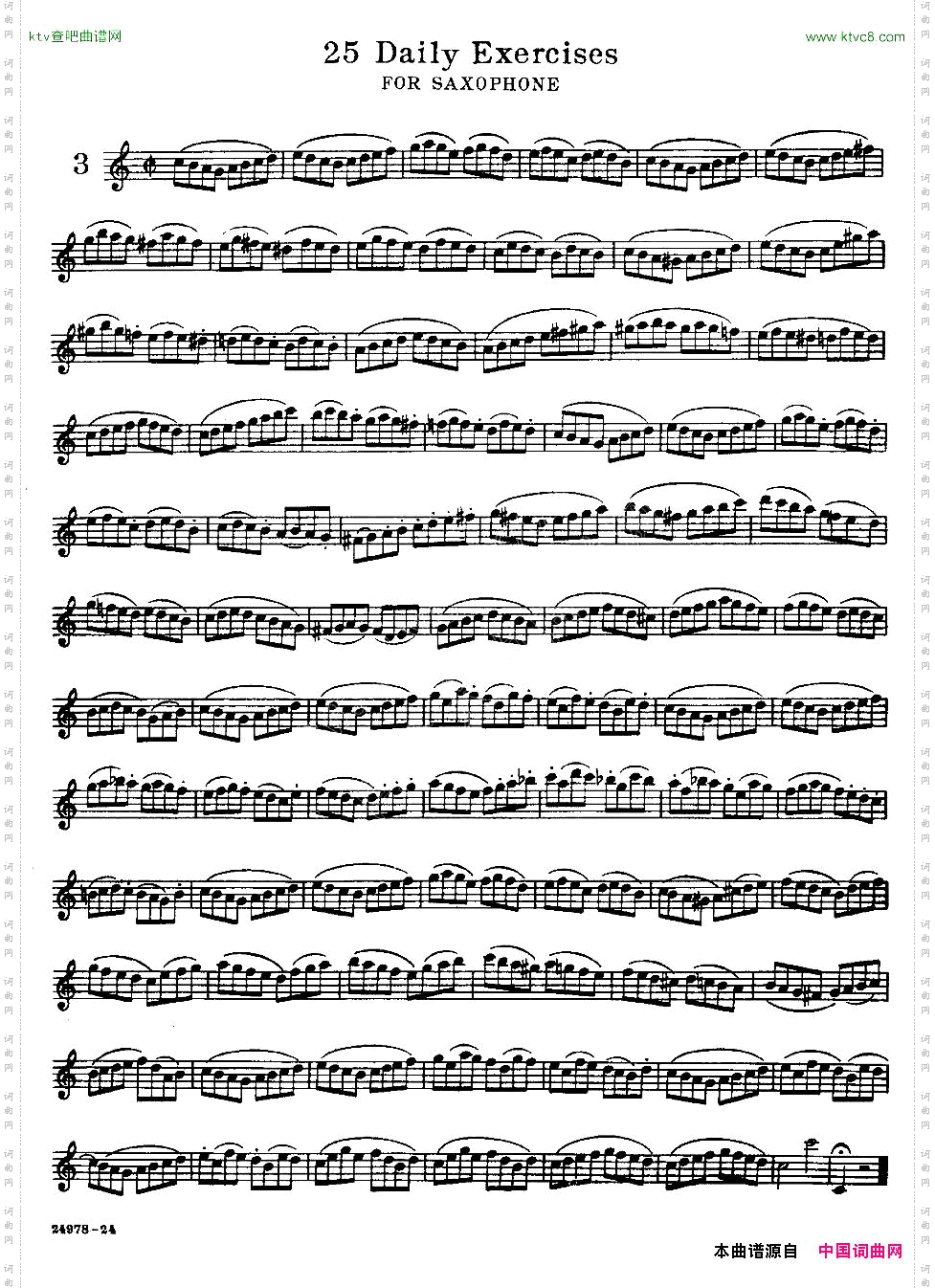 klose-25首萨克斯练习曲3