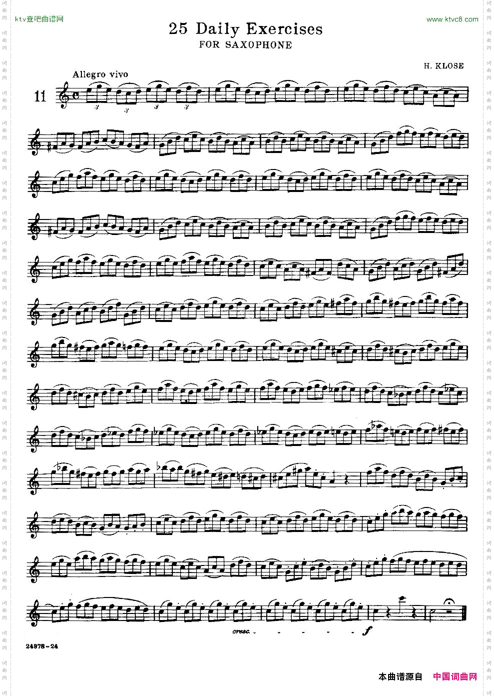 klose-25首萨克斯练习曲11