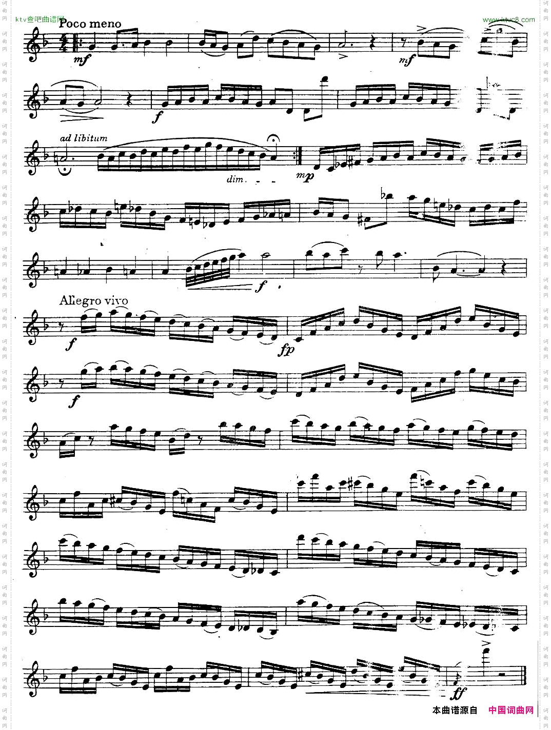 奇特克-萨克斯练习曲之11ETUDYPROSAXOPHON-FRZITRK.op.3