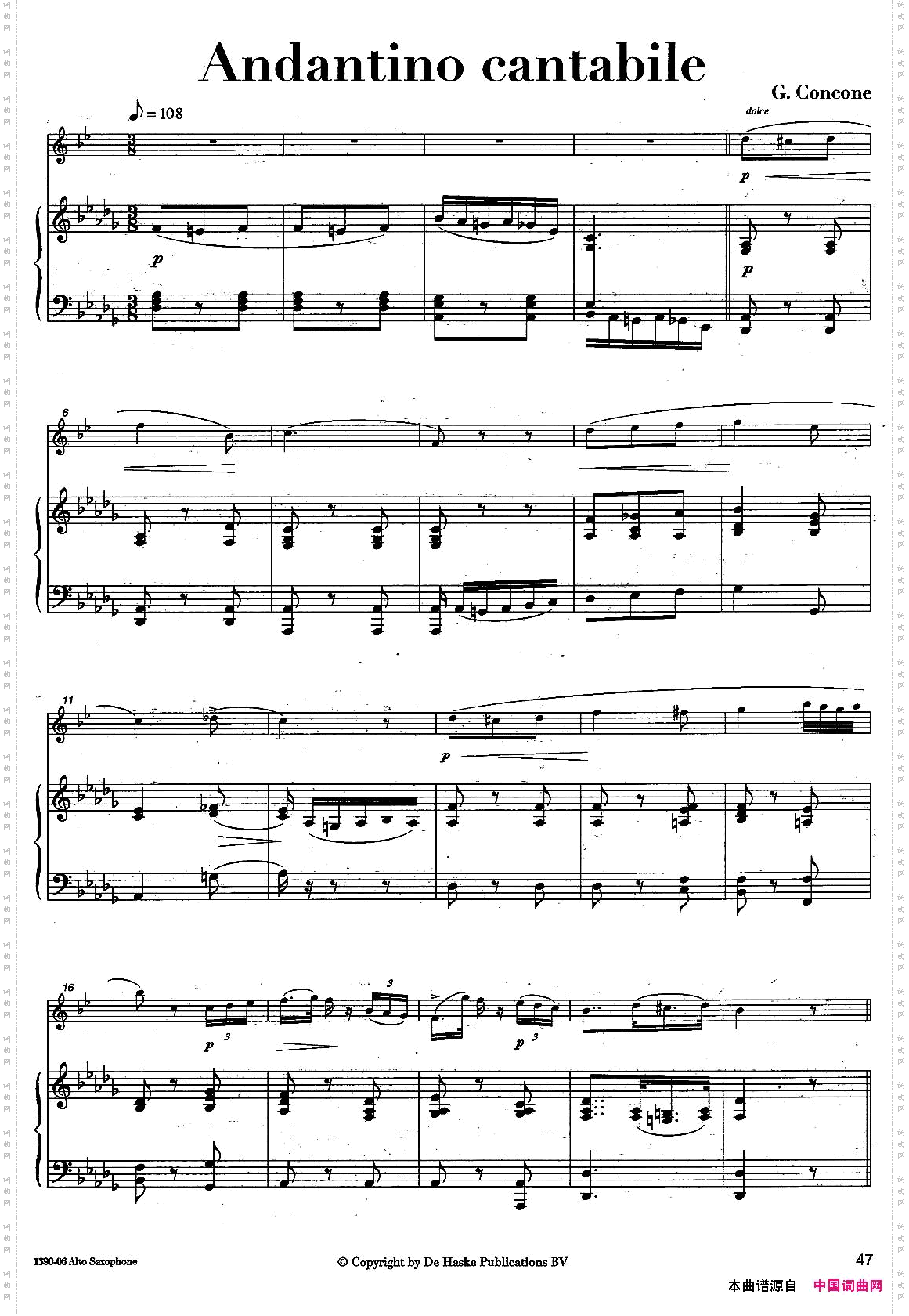 Andantinocantabile中音萨克所+钢琴伴奏_Andantino cantabile中音萨克所+钢琴伴奏