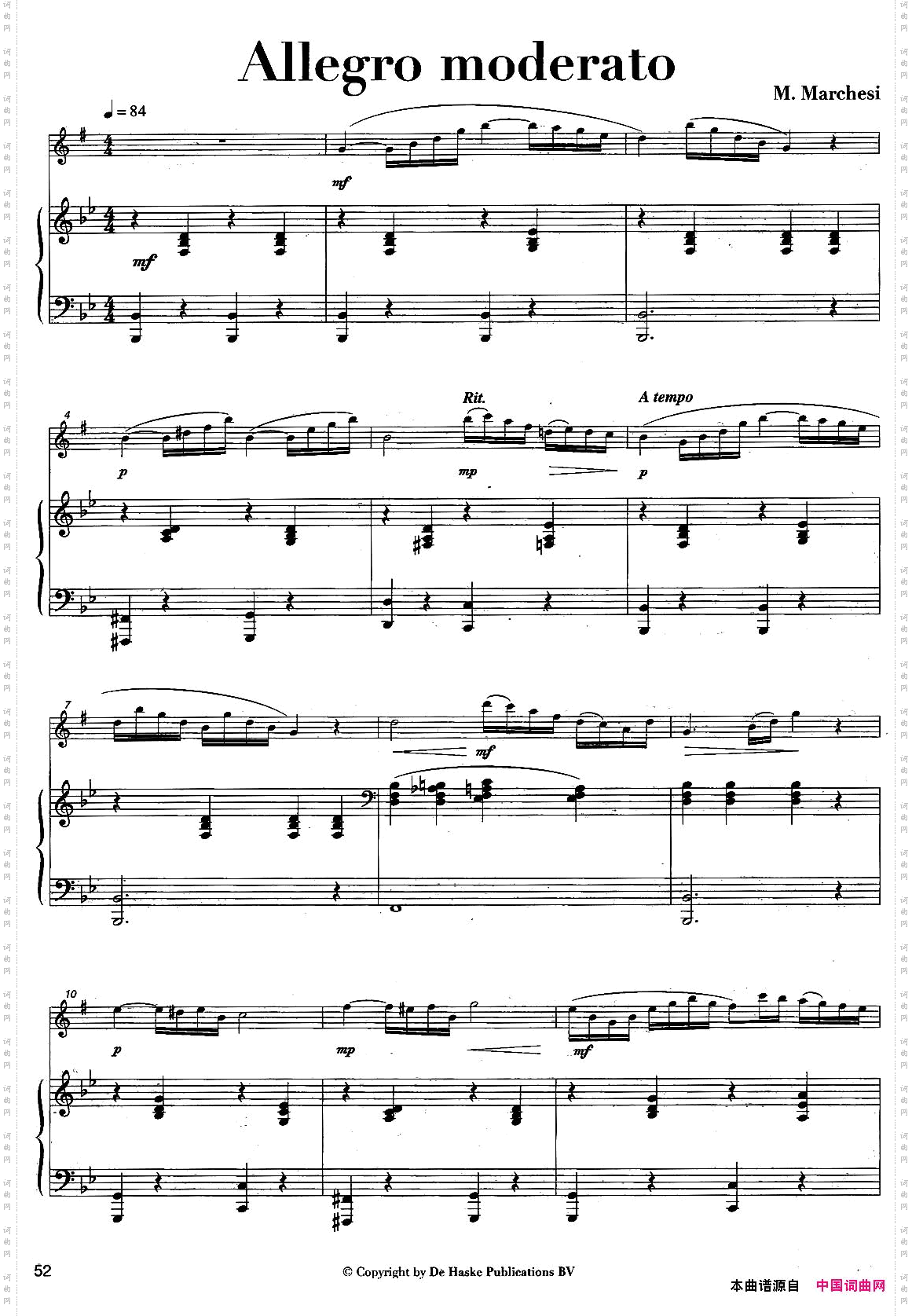 Allegromoderato中音萨克所+钢琴伴奏_Allegro moderato中音萨克所+钢琴伴奏