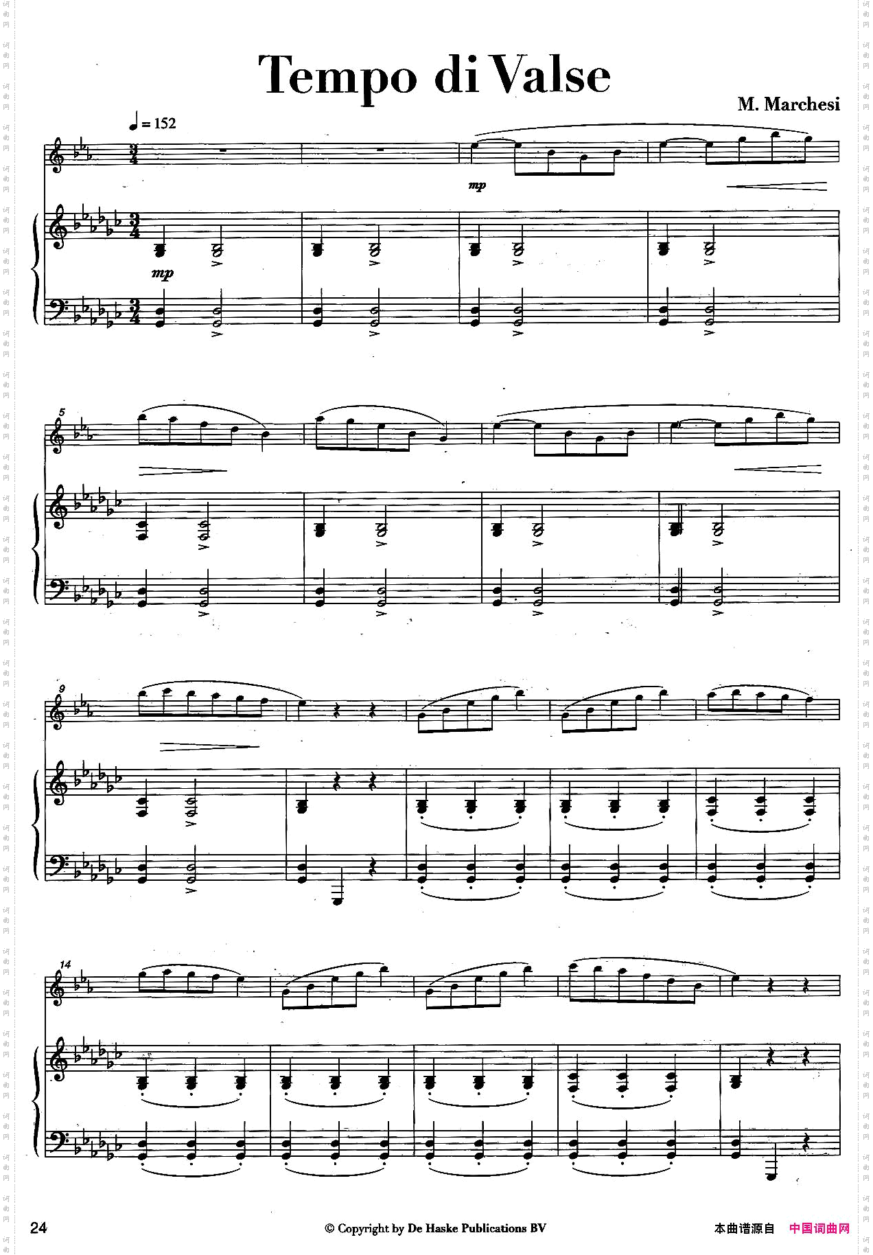 TempodiValse中音萨克所+钢琴伴奏_Tempo di Valse中音萨克所+钢琴伴奏