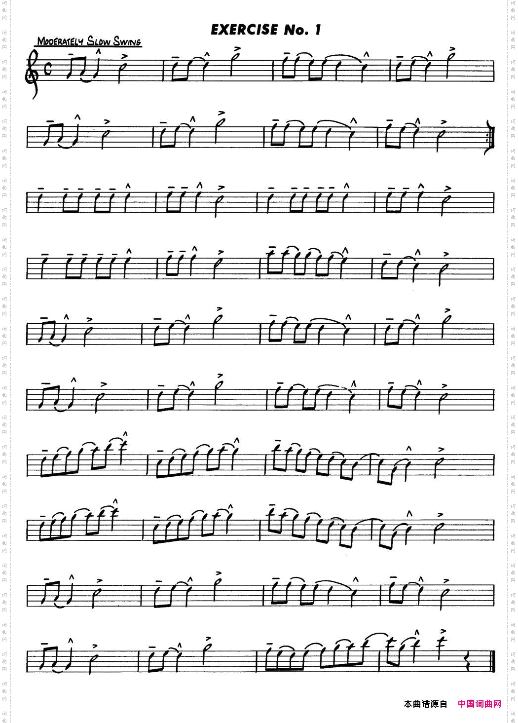 BasicJazzConceptionforsaxophoneEXERCISENo.1_Basic Jazz Conception for saxophoneEXERCISE No.1