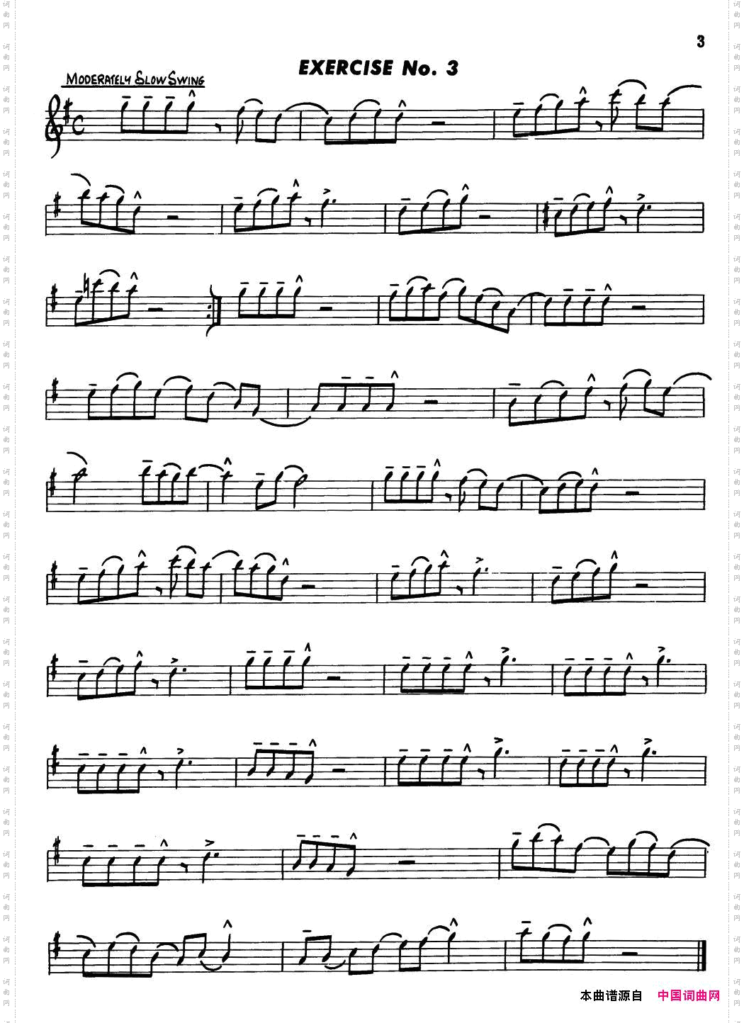 BasicJazzConceptionforsaxophoneEXERCISENo.3_Basic Jazz Conception for saxophoneEXERCISE No.3