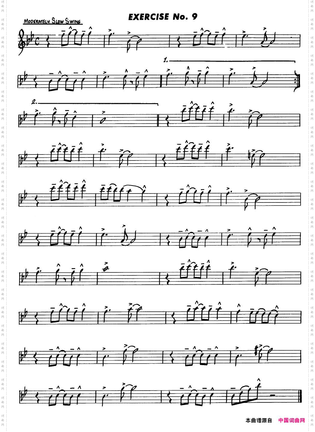 BasicJazzConceptionforsaxophoneEXERCISENo.9_Basic Jazz Conception for saxophoneEXERCISE No.9
