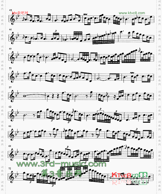 伤感[萨克斯谱]