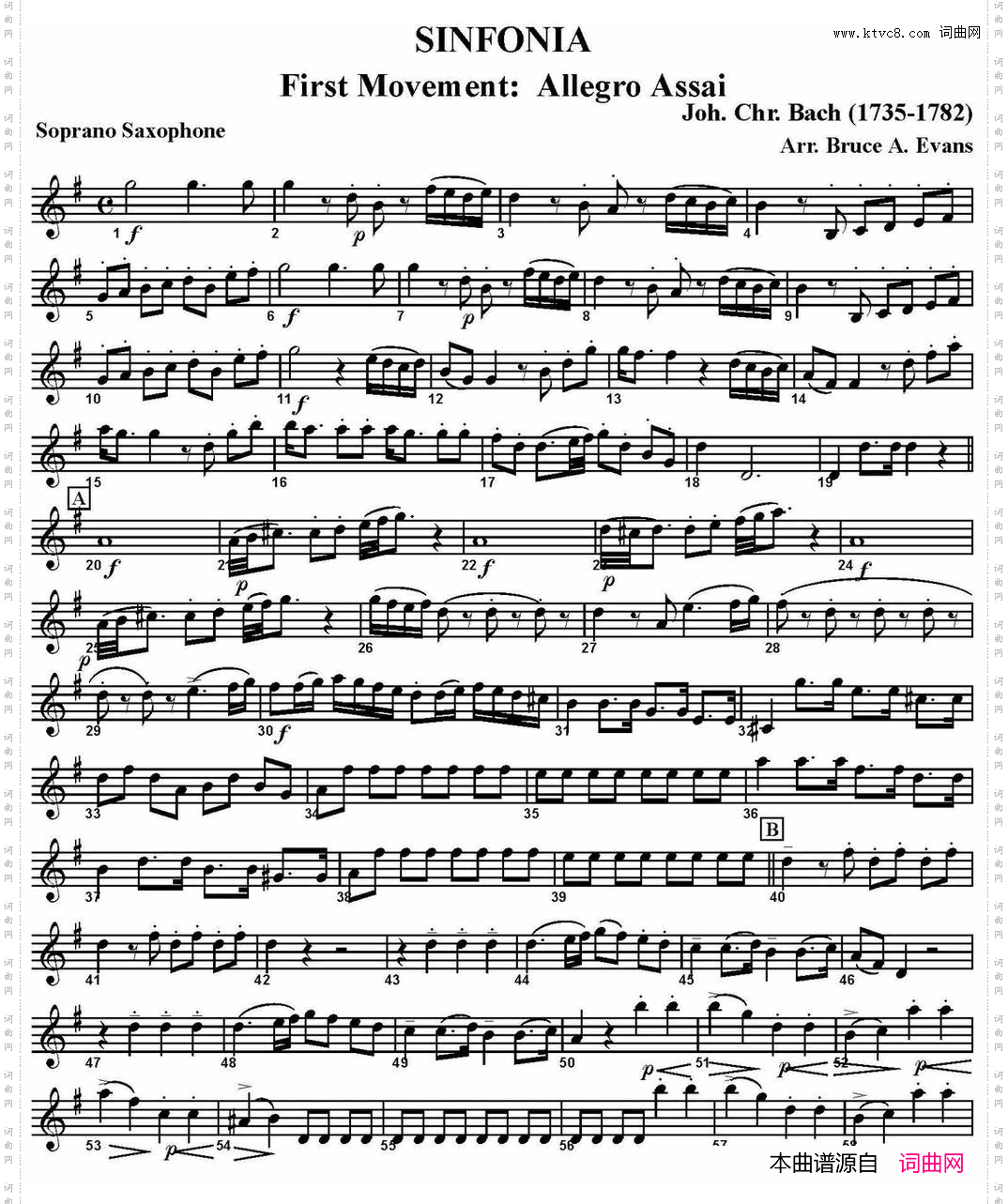 SINFONIAFirstMovement:AllegroAssai四重奏·高音萨克斯分谱_SINFONIA First Movement:Allegro Assai四重奏·高音萨克斯分谱